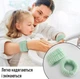 Косметические напульсники на руки для макияжа / спорта WristBand набор нарукавники / манжеты / браслеты на запястья для умывания и ухода за лицом, зеленый (105219969) - изображение 2