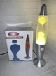 Лава лампа настільна без запаху з воском бульбашками Lava Lamp 42 см декоративний світильник нічник з підсвічуванням від мережі Жовтий - зображення 4