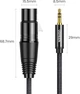 Кабель Ugreen AV182 3.5mm Male to XLR Female 2 м Black (UGR-20244) - изображение 2