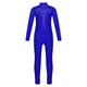 Комбінезон синій гімнастичний зі стразами 122-128 - изображение 1