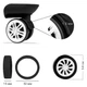 Силіконові чохли для коліс валіз та крісел CoverWheel, 8 штуки, чорні - зображення 6