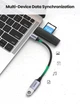 Переходник Ugreen US378 USB-C to USB 3.0 OTG Alu Case with Braid 10 см Black (UGR-70889) - изображение 5