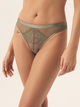 Majtki brazyliany damskie koronkowe Esotiq Lynn 42333-87X S Khaki (5903972387627) - obraz 1