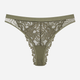Majtki brazyliany damskie koronkowe Esotiq Lynn 42333-87X L Khaki (5903972387641) - obraz 6