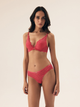 Majtki brazyliany damskie koronkowe Esotiq Sweetheart 42357-42X L Różowe (5903972394373) - obraz 4