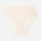 Majtki brazyliany damskie z wysokim stanem Esotiq Korin 42366-01X 2XL Kremowe (5903972396032) - obraz 8