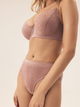 Majtki brazyliany damskie z wysokim stanem Esotiq Korin 42366-39X 2XL Różowe (5903972395981) - obraz 6