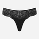 Majtki tanga damskie koronkowe Esotiq Blueberry 42556-99X L Czarne (5903972524541) - obraz 7
