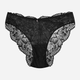 Majtki brazyliany damskie koronkowe Esotiq Blueberry 42557-99X L Czarne (5903972524794) - obraz 6