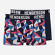 Zestaw majtek męskich typu bokserki 2 szt Henderson Shield 42588-MLC 2XL Czarny/Granatowy (5903972379479) - obraz 1