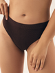 Majtki tanga damskie prążkowane Bloovii Larleen 42501-89X L Brązowe (5903972541968) - obraz 1