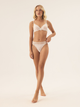 Majtki brazyliany damskie koronkowe Bloovii Verina 42506-01X L Kremowe (5903972545003) - obraz 3
