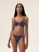 Majtki brazyliany damskie koronkowe Esotiq Bari 42510-59X XL Granatowe (5903972526903) - obraz 4