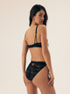 Majtki brazyliany damskie z wysokim stanem Esotiq Bisous 42865-99X L Czarne (5903972549698) - obraz 5