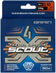 Шнур Brain Scout 4X 150m (fluoro Orange) 0.100mm 5.8kg для фидерной ловли - изображение 2