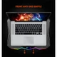Кулер для ноутбука MEETION Gaming Cooling Pad CP4040, 9-17", 4-5W, 6.5° - 45°, black - изображение 9