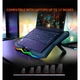 Кулер для ноутбука MEETION Gaming Cooling Pad CP4040, 9-17", 4-5W, 6.5° - 45°, black - изображение 10