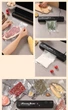 Вакуумный упаковщик для продуктов Vacuum Sealer с пакетами, черный - изображение 6