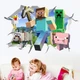 Интерьерная виниловая 3D наклейка на стену Майнкрафт - Minecraft 60-40 см в детскую N3 ( Декор Комнаты Обои ) - изображение 2
