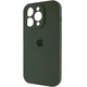 Чохол Silicone Premium case з захистом камери для iPhone 13 Pro Full Camera Protective dark green 9720 - изображение 6