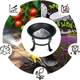 Palenisko ogrodowe na ognisko Berdsen BD-880 60 cm Black (5903890628291) - obraz 14