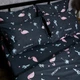 Комплект постільної білизни Moon&Star Satin Elit «Flamingo» Полуторний Євро 160х220 наволочки 4х50х70 (MS-820008318) - зображення 4