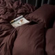 Комплект постельного белья Moon&Star Satin Stripe «Warm Espresso» Семейные 143х210х2 наволочки 4х50х70 (MS-820008743) - изображение 8
