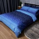 Комплект постільної білизни Moon&Star Бязь Gold Люкс «Night Glow» Євро 200х220 наволочки 4х50х70 (MS-820006558) - зображення 1