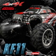 Радіокерована машинка KFPLAN KF11 1:16 4WD, монстр трак до 40 км/год, RC машина позашляховик, 2 АКБ, машинка на пульті - зображення 9