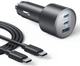 Автомобільний зарядний пристрій Anker USB-C Fast Car 3-Port Charger 167.5W з кабелем Type-C в комплекті - зображення 1