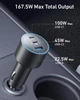 Автомобільний зарядний пристрій Anker USB-C Fast Car 3-Port Charger 167.5W з кабелем Type-C в комплекті - зображення 2