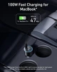 Автомобільний зарядний пристрій Anker USB-C Fast Car 3-Port Charger 167.5W з кабелем Type-C в комплекті - зображення 3