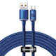 Кабель Baseus Crystal Shine Series Fast Charging Data Cable USB to Type-C 100W 2m Blue (CAJY000503) - зображення 1