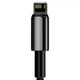 Кабель Baseus Tungsten Gold Fast Charging Data Cable USB to Lightning 2.4A 1m Black (CALWJ-01) - изображение 5