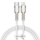 Кабель Baseus Cafule Series Metal Data Cable Type-C to Lightning PD 20W 1m White (CATLJK-A02) - изображение 1