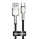 Кабель Baseus Cafule Series Metal Data Cable USB to Type-C 66W 0.25m Black (CAKF000001) - зображення 1