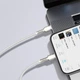 Кабель Baseus Cafule Series Metal Data Cable Type-C to Lightning PD 20W 1m White (CATLJK-A02) - изображение 6