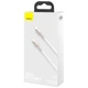 Кабель Baseus Cafule Series Metal Data Cable Type-C to Lightning PD 20W 1m White (CATLJK-A02) - изображение 8
