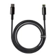 Кабель Baseus Tungsten Gold Fast Charging Data Cable Type-C to Lightning PD 20W 2m Black (CATLWJ-A01) - зображення 2