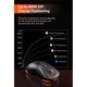 Игровая беспроводная мышь MEETION Wired, 2.4G, Bluetooth Gaming mouse GW24, 6 Keys, 50-8000dpi, 600mAh, 30-60h, RGB, black - изображение 9