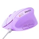 Беспроводная мышь MEETION 2.4G, Bluetooth Office Vertical Mouse BTM008, 57°, 800-1200-1600-2400dpi, 500mAh, 400h, Type-C charging, purple - изображение 4