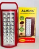 Ліхтар переносний світлодіодний з повербанком Almina DL-2424 24 LED, 30000 mAh, вбудований акумулятор для дому, для дачі, для походу, для відпочинку, для туризму, для кемпінгу, для полювання - зображення 2