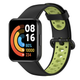 Ремешок для часов Redmi Watch 2 Lite / Xiaomi Mi Watch 2 силиконовый перфорированный Черный Салатовый - изображение 3