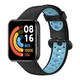 Ремешок для часов Redmi Watch 2 Lite / Xiaomi Mi Watch 2 силиконовый перфорированный Черный Синий - изображение 3