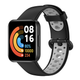 Ремешок для часов Redmi Watch 2 Lite / Xiaomi Mi Watch 2 силиконовый перфорированный Черный Серый - изображение 4
