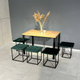 Кухонный стол MebliRoMax Simple 1150х750х750 Дуб Крафт золотой /Черный (000086696) - изображение 4