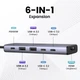 USB-хаб UGREEN CM511 USB-C to 2xUSB 3.2 + 2xUSB-C 3.2 + HDMI 4K@60Hz + USB-C PD Power Port Gray (35999) - изображение 6