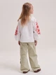 Дитяча вишиванка для дівчинки MEREZHKA Фіалка rd378 116-122 см Біла (mer_2000093034362) - зображення 2