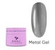 Гель-краска для дизайна ногтей металлическая (серебряная) Metal Gel DNKa 5 мл - изображение 2