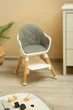 Стульчик для кормления детский Caretero Bravo Grey / Мобильный стул для малышей высокий деревянный - изображение 8